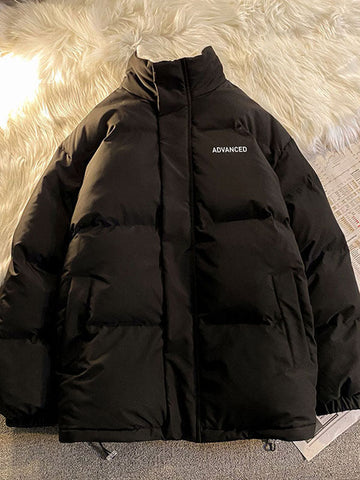 Airchics manteau d'hiver en coton élégant poches col roulé chic hiver femme enceinte